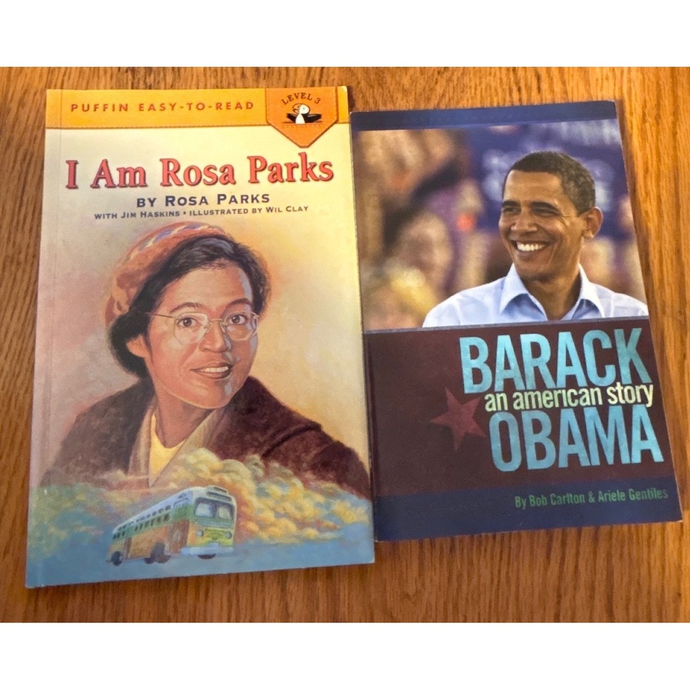 I Am Rosa Parks & Barack Obama An American Story Childrens Biography Book Lot